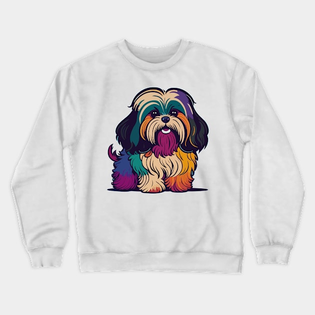 Havanese Portrait Crewneck Sweatshirt by SpriteGuy95